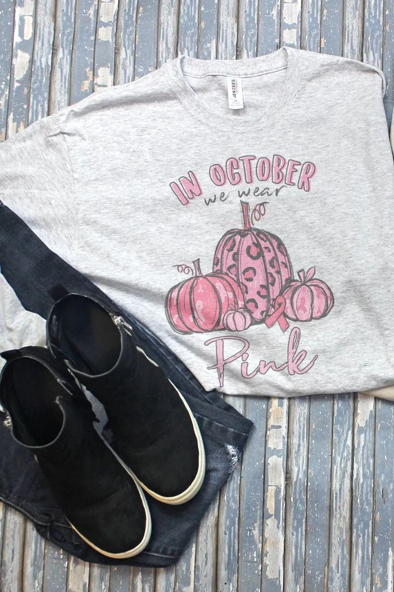 In October We Wear Pink Unisex Dri-Power Long-Sleeve 50/50 Tee