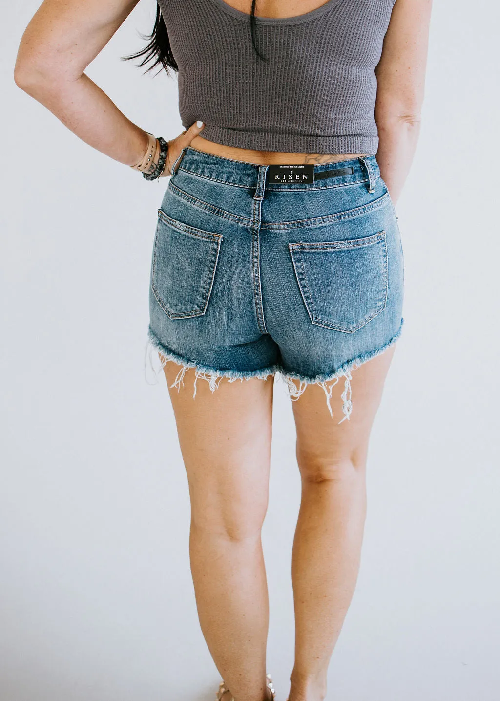 Kennah Distressed Denim Shorts FINAL SALE