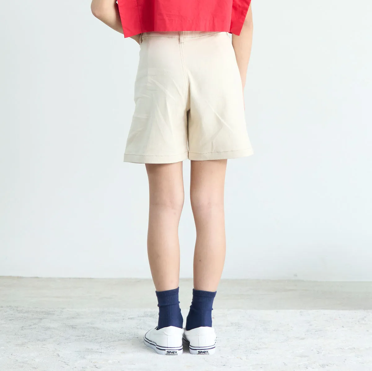 Kids Twill Stretchy Shorts