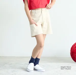 Kids Twill Stretchy Shorts