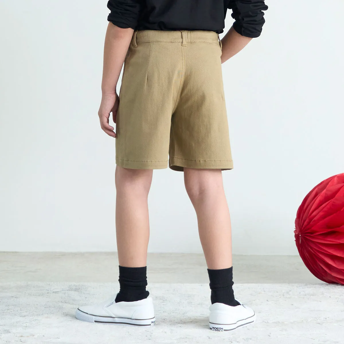 Kids Twill Stretchy Shorts