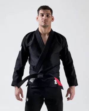 Kimono Brazilian Jiu Jitsu  KINGZ The ONE - Negru (Centura Alba Inclusa)