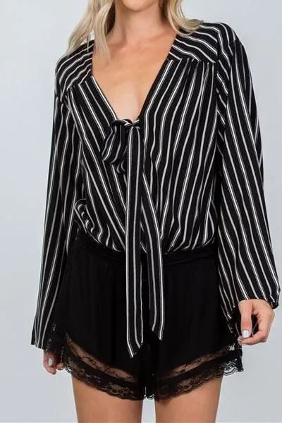 Lace Trim Relaxed Silk Shorts
