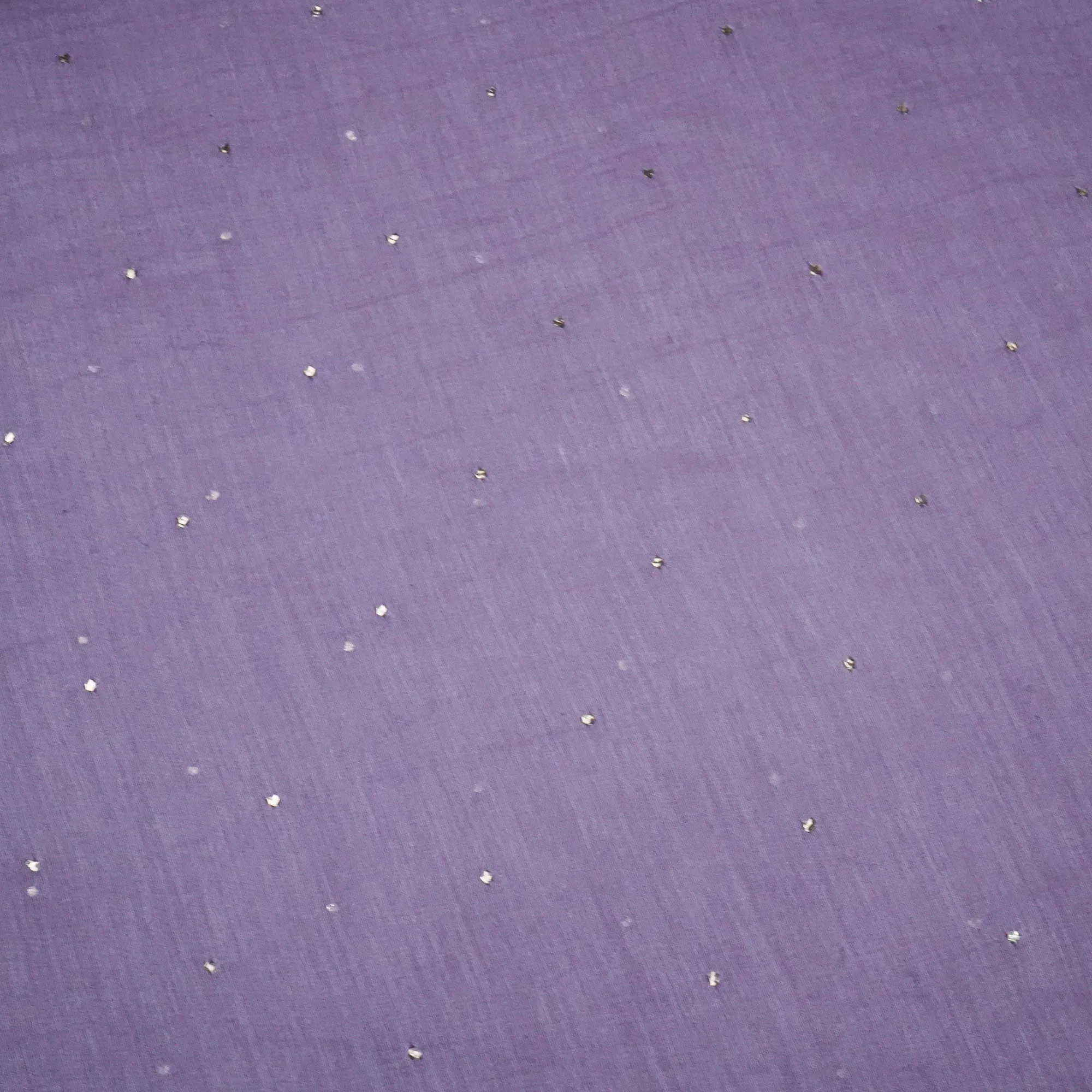 Lavender Mukaish Work Thread Embroidery Chanderi Fabric SNS-24651