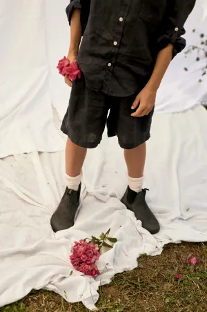 LINEN BERMUDA SHORTS - SAUL