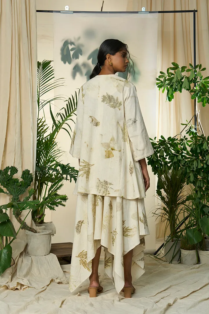 Live Leafy Khadi Skirt