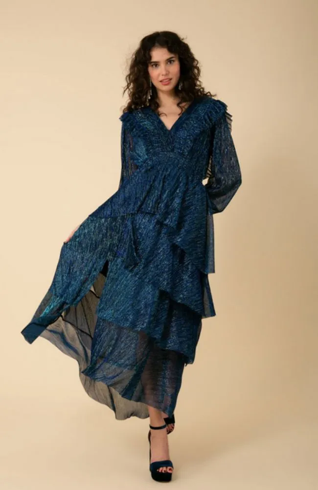 Lyna Tiered Crinkle Dress