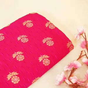 Magenta Mina Booti Texture Dupion Silk YF-24401