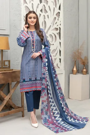 Mahjabeen by Tawakkal Stitched 3 Piece Digital Printed Lawn Collection'2022-D-6753