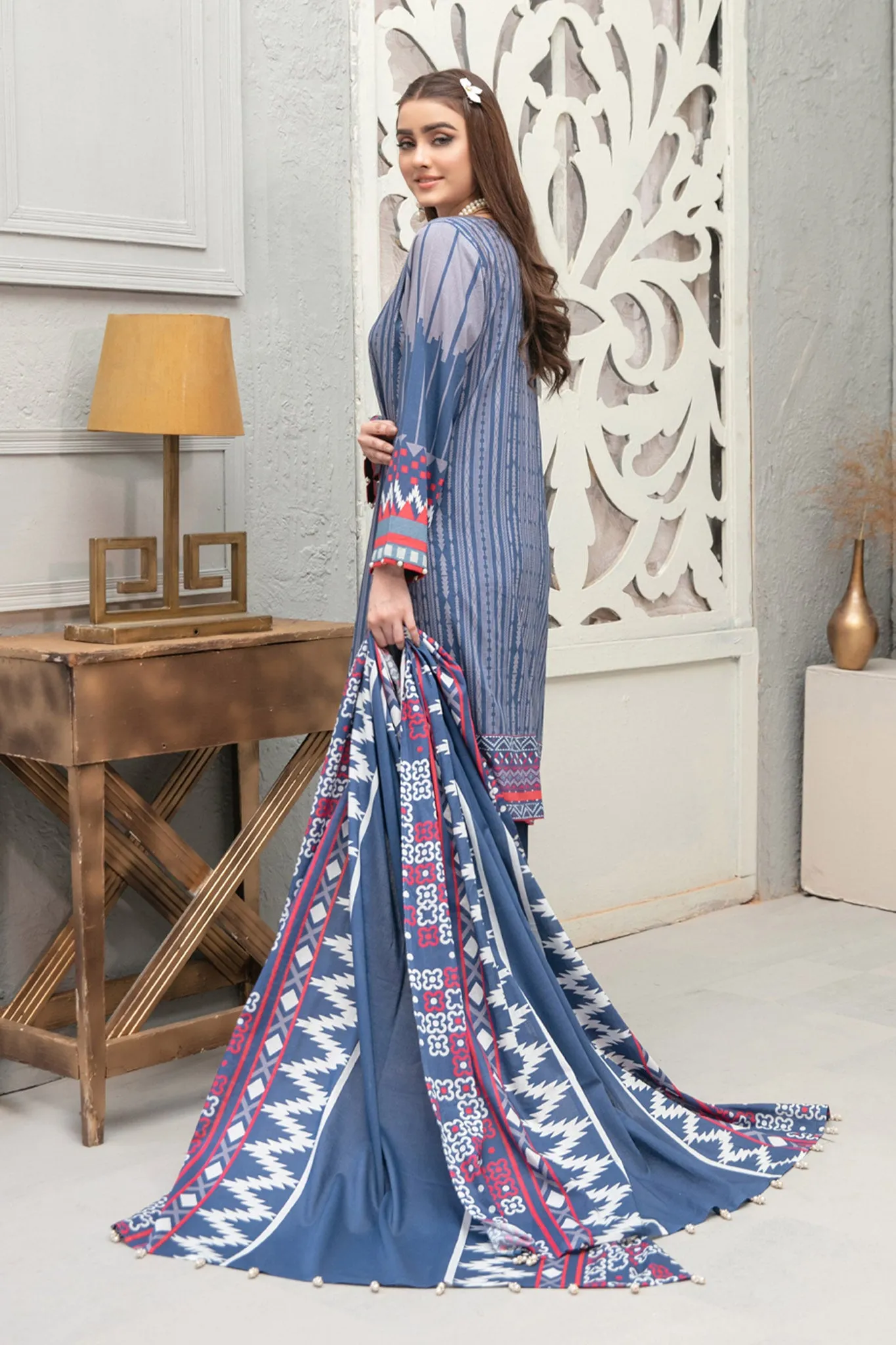 Mahjabeen by Tawakkal Stitched 3 Piece Digital Printed Lawn Collection'2022-D-6753