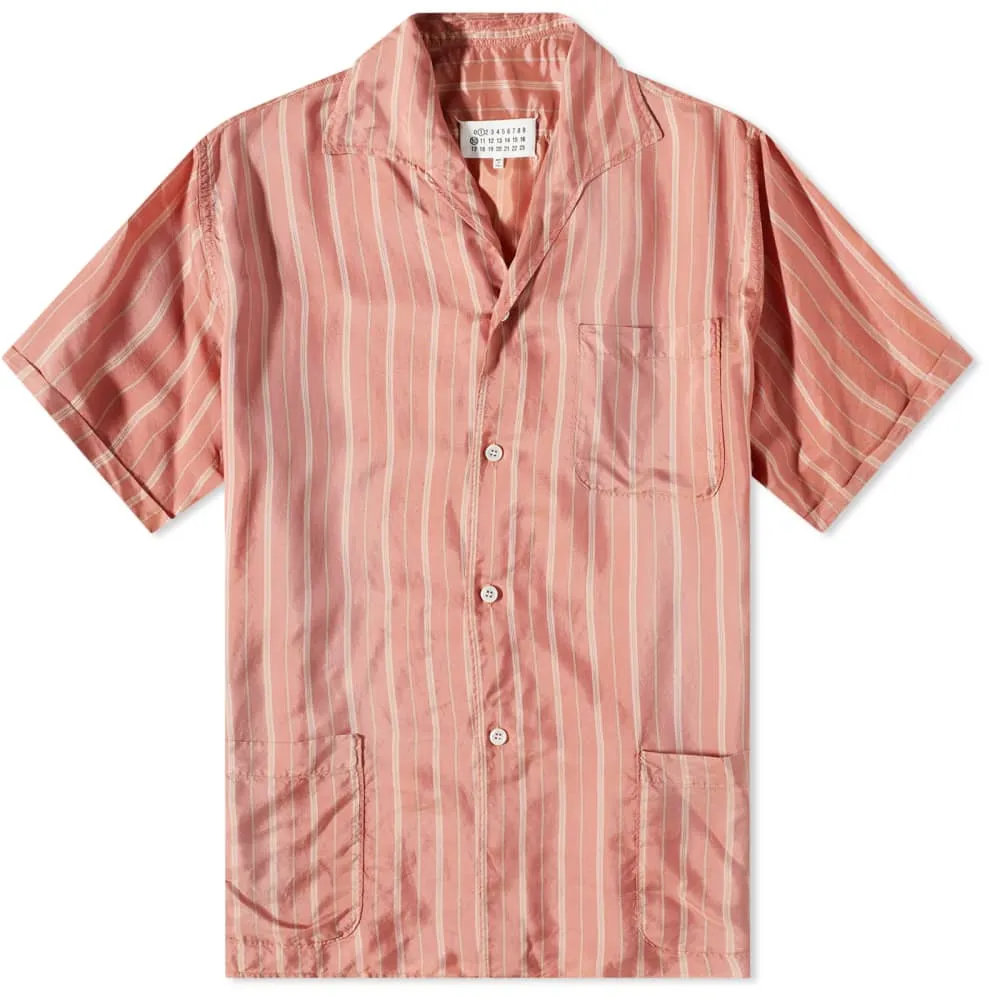 Maison Margiela Striped Vacation Shirt, Pink