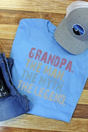 Man Myth Legend Grandpa Dri-Power 50/50 Tee
