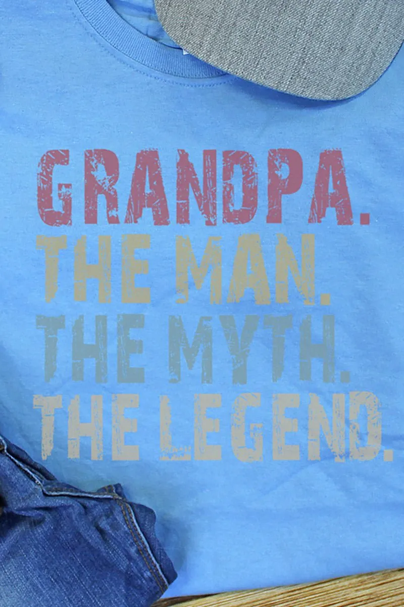 Man Myth Legend Grandpa Dri-Power 50/50 Tee