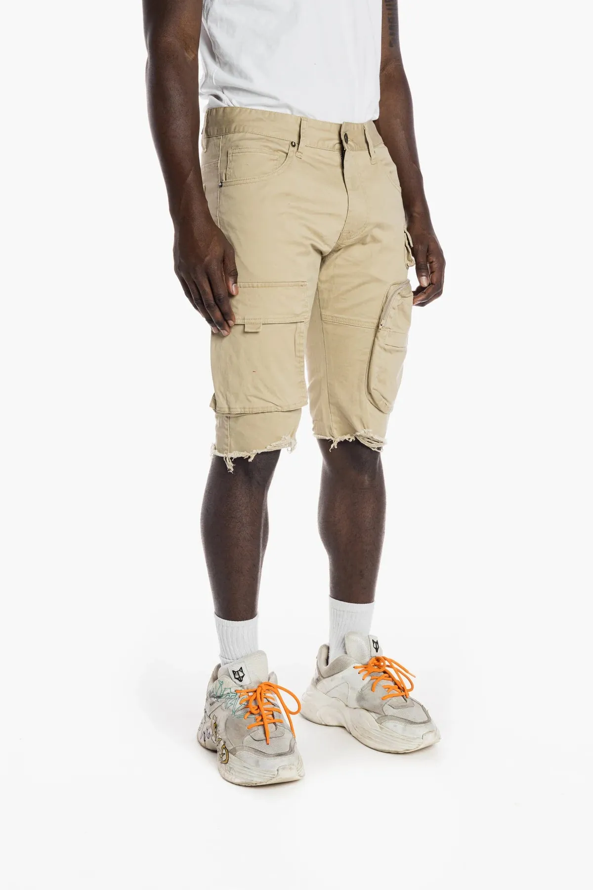 Men's Smoke Rise Fashion Twill Pockets Shorts Khaki