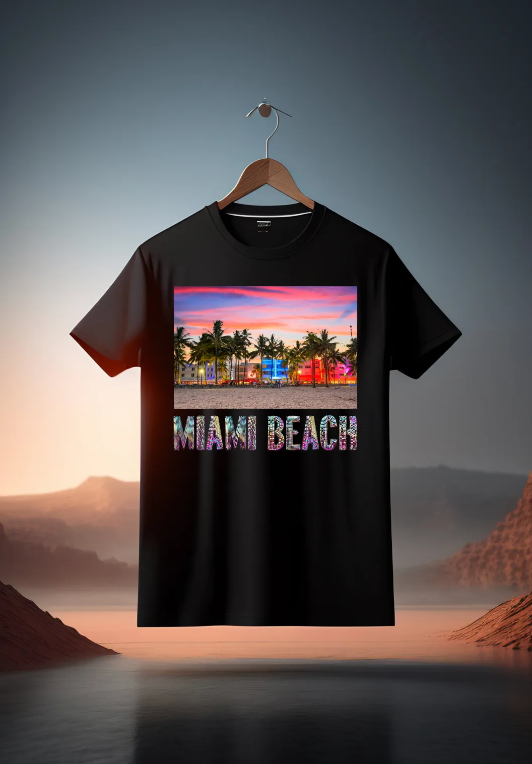 Miami Beach Disco Mirror T-Shirts | Grooveman Music