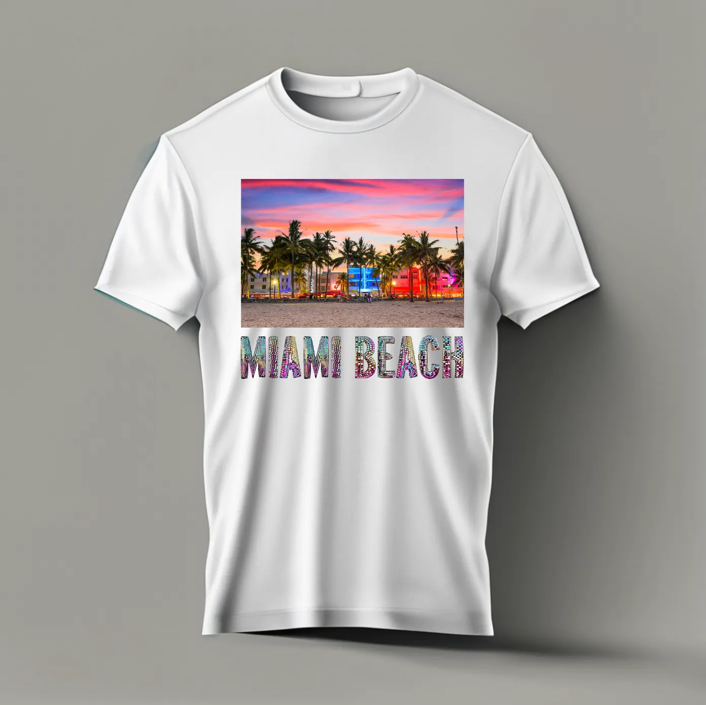 Miami Beach Disco Mirror T-Shirts | Grooveman Music