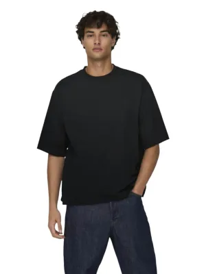 Millenium Oversized T-shirt Zwart