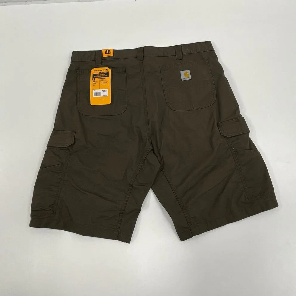 NWT Men's Carhartt Relaxed Fit Olive Green Cargo Shorts - Size 40
