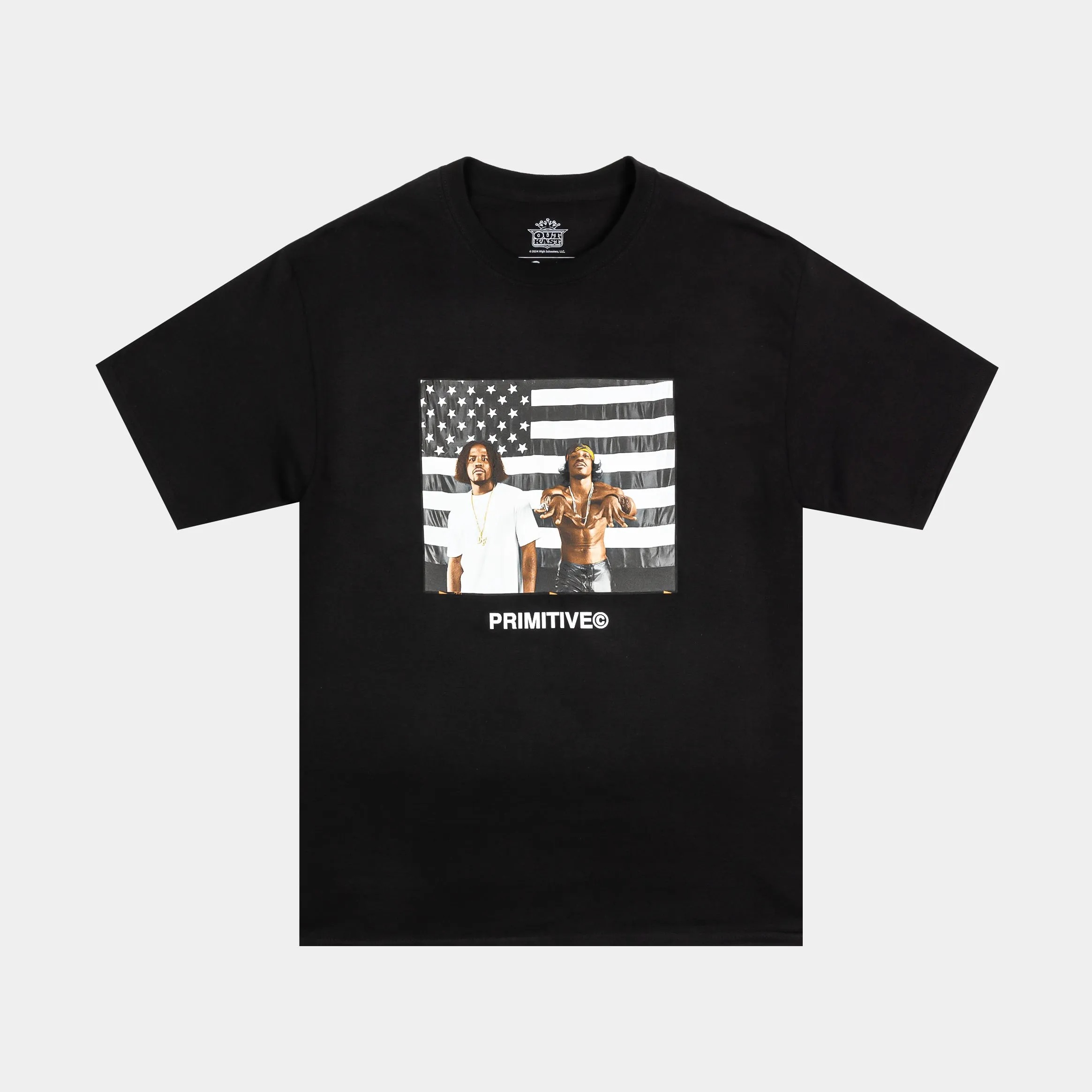 Outkast Graphic Mens Short Sleeve Shirt (Black/White)