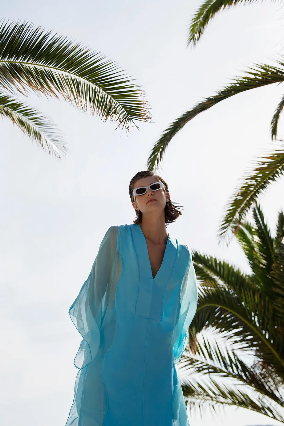 OVERSIZE ETHEREAL MAXI SILK CAFTAN