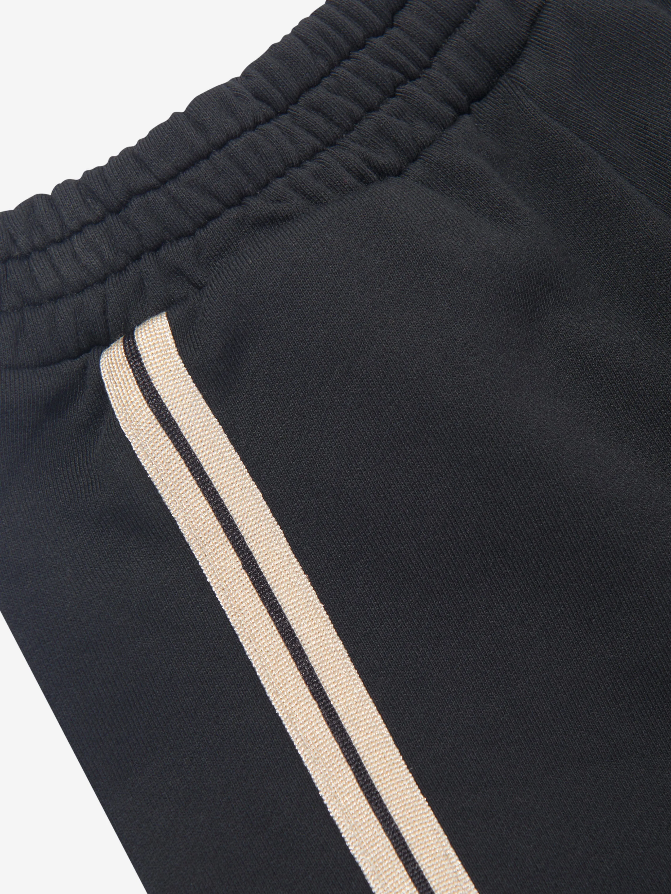 Palm Angels Boys Track Sweat Shorts in Black