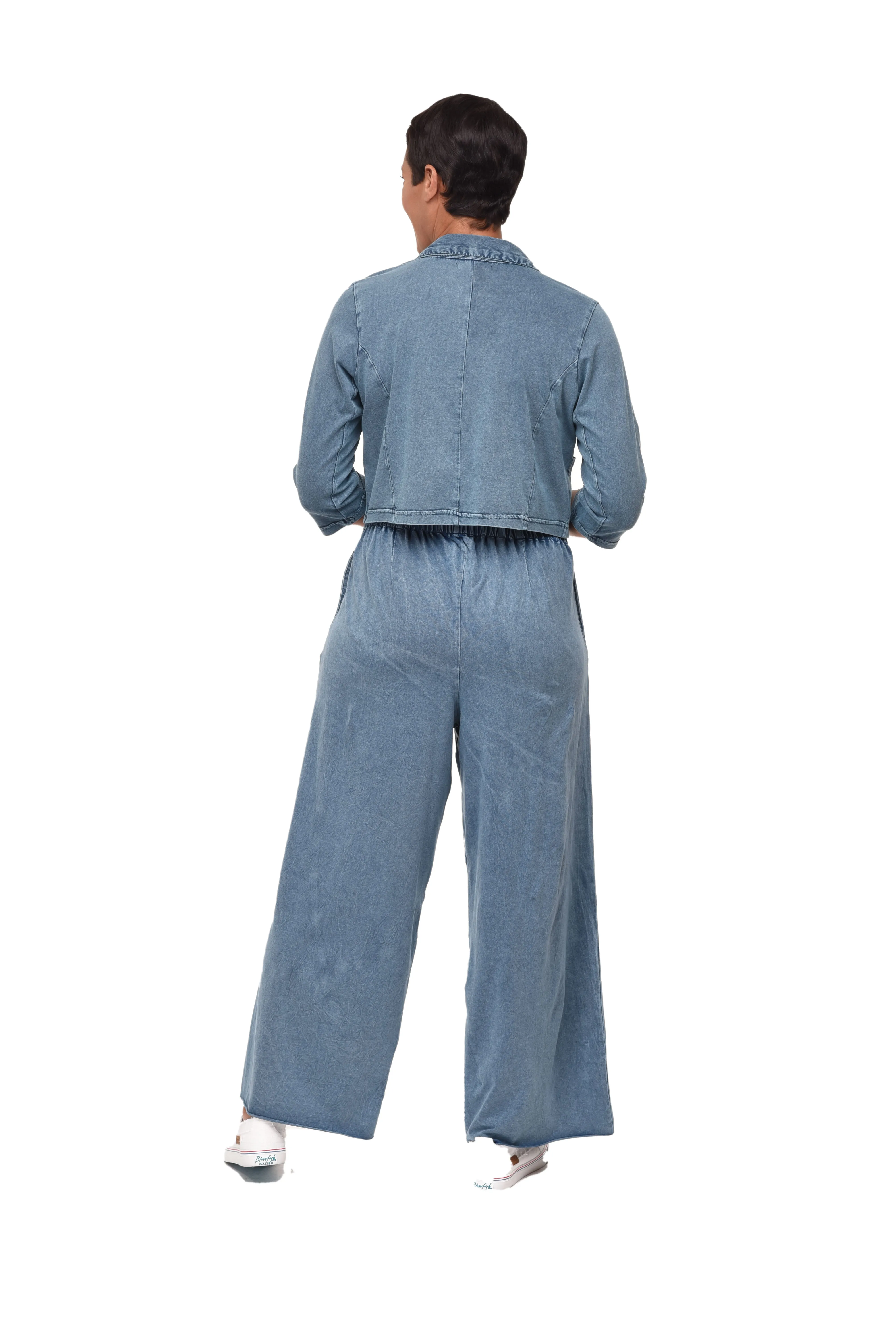 Parker Women's Jacket Top in Denim