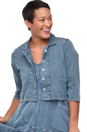 Parker Women's Jacket Top in Denim