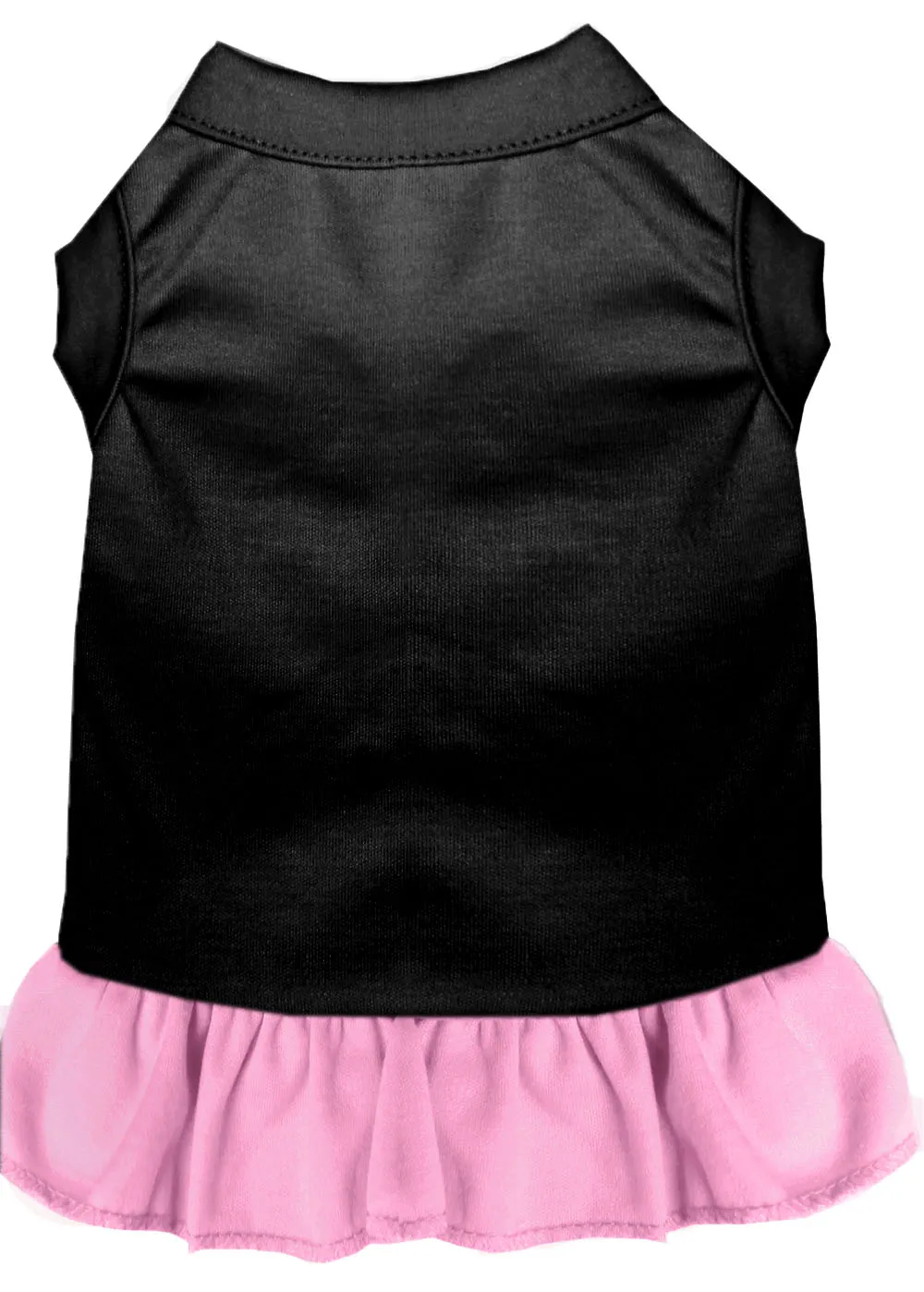 Plain Pet Dress Black With Light Pink Lg