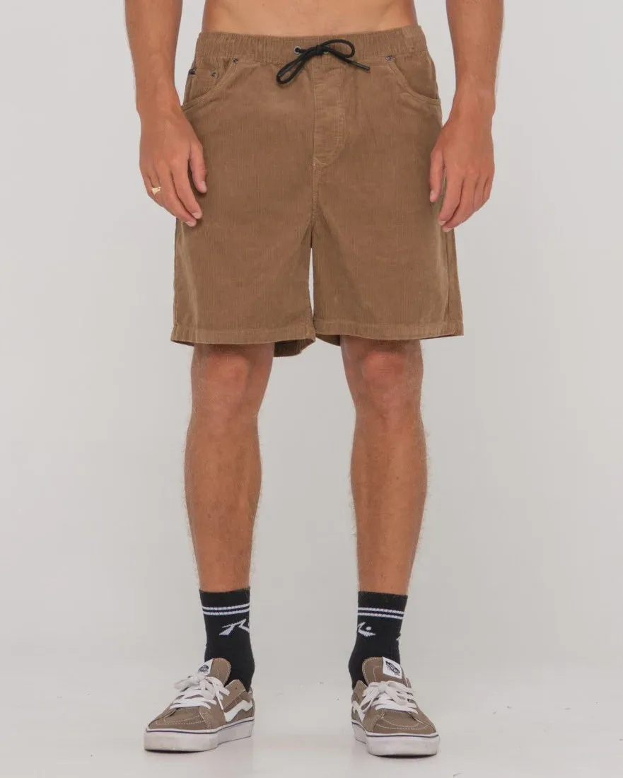 Rifts 14 Wale Elastic Short - Camel