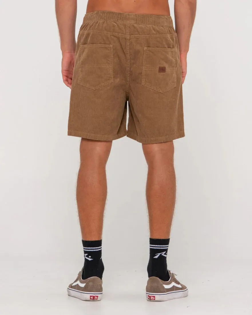Rifts 14 Wale Elastic Short - Camel
