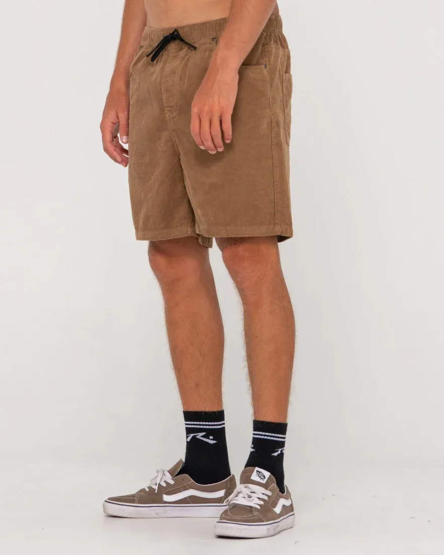 Rifts 14 Wale Elastic Short - Camel