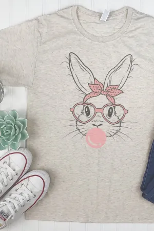 Sassy Glasses Bunny Adult Tri-Blend T-Shirt