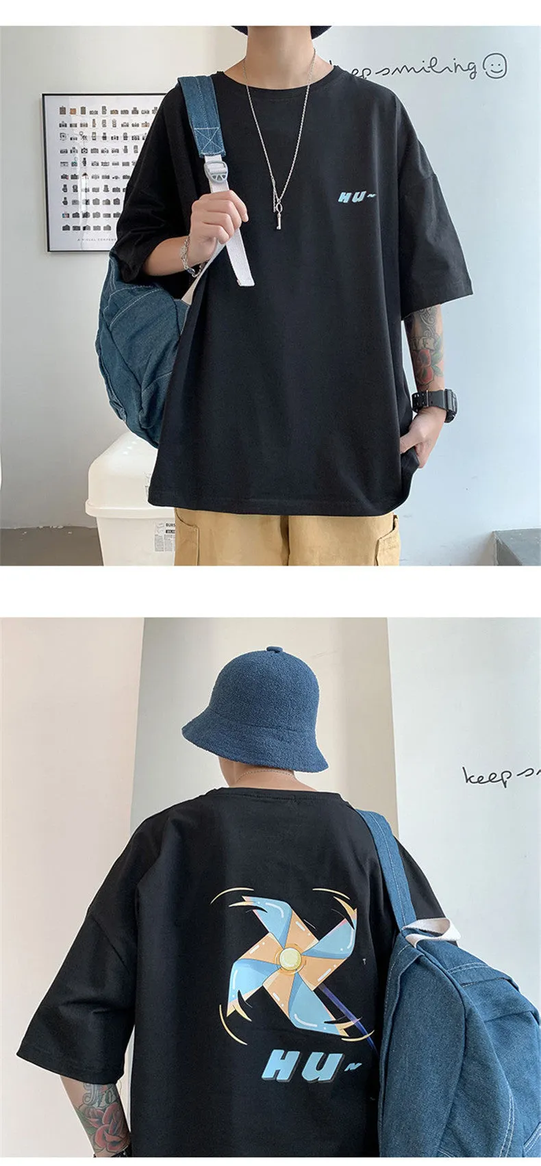 Short Sleeve T-Shirt Summer All-Matching INS Trendy Loose Tops T-Shirt