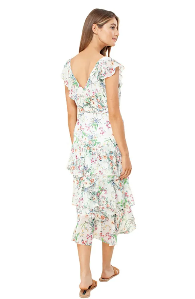 Short Sleeve Tiered Dress