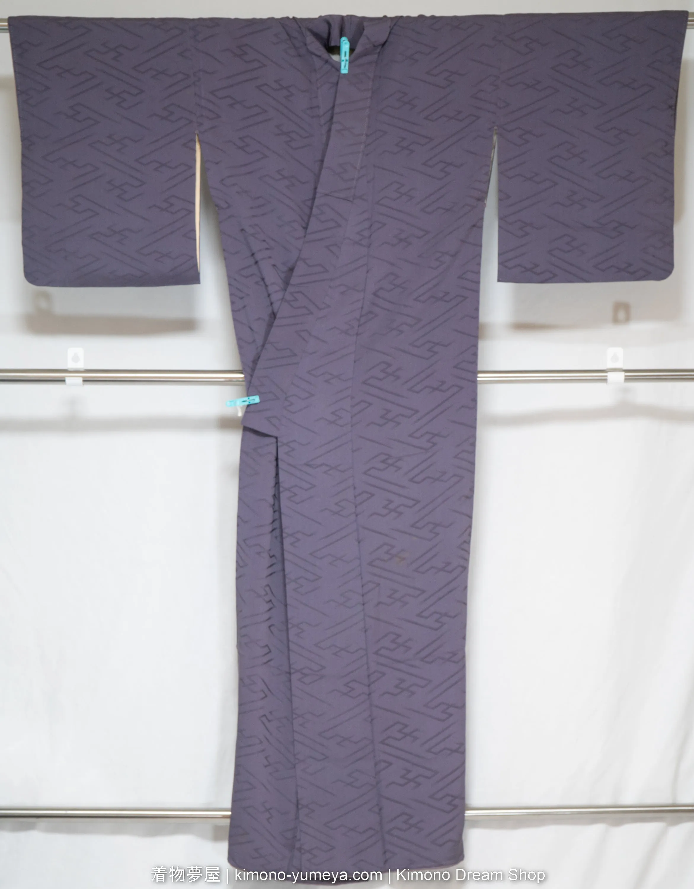 Six Silk Iromuji Kimonos - Quality C - Vintage Traditional Japanese Women's Robes Bulk Box - Waves, Chrysanthemums, Hemp Leaves, Sayagata, Hishi, Clouds, Kanoko, Peonies, Umbrellas