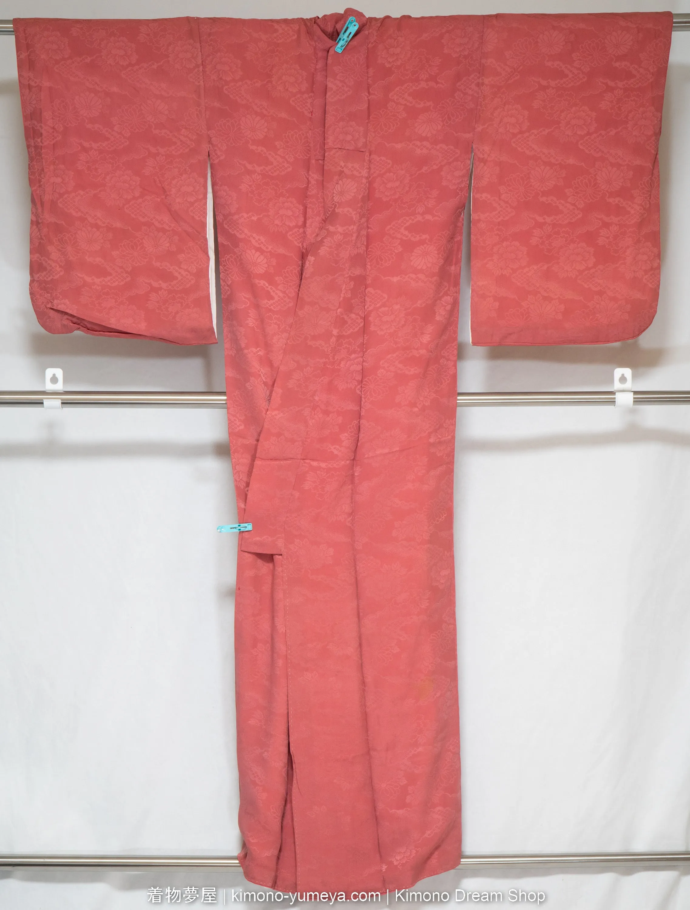 Six Silk Iromuji Kimonos - Quality C - Vintage Traditional Japanese Women's Robes Bulk Box - Waves, Chrysanthemums, Hemp Leaves, Sayagata, Hishi, Clouds, Kanoko, Peonies, Umbrellas