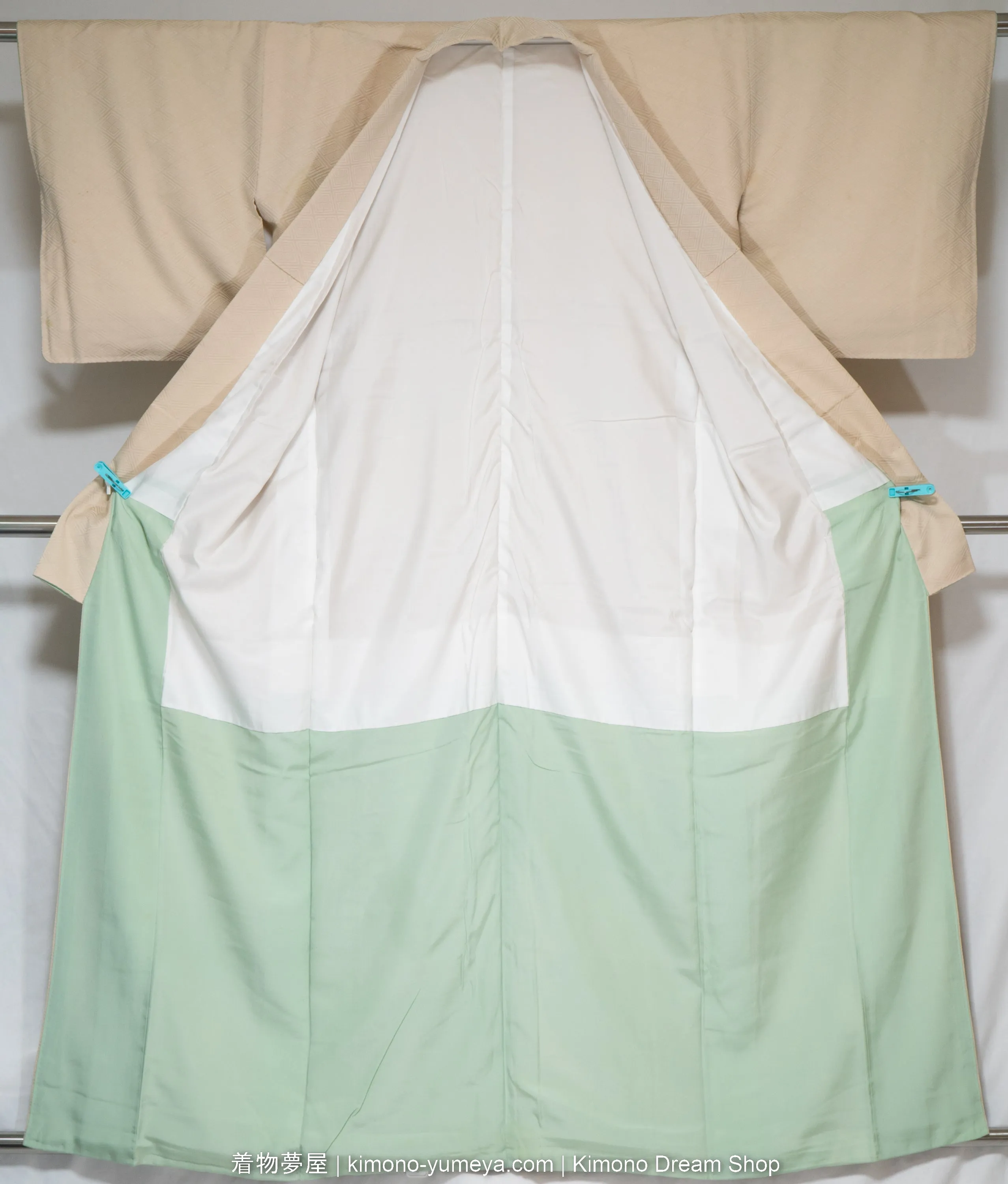 Six Silk Iromuji Kimonos - Quality C - Vintage Traditional Japanese Women's Robes Bulk Box - Waves, Chrysanthemums, Hemp Leaves, Sayagata, Hishi, Clouds, Kanoko, Peonies, Umbrellas