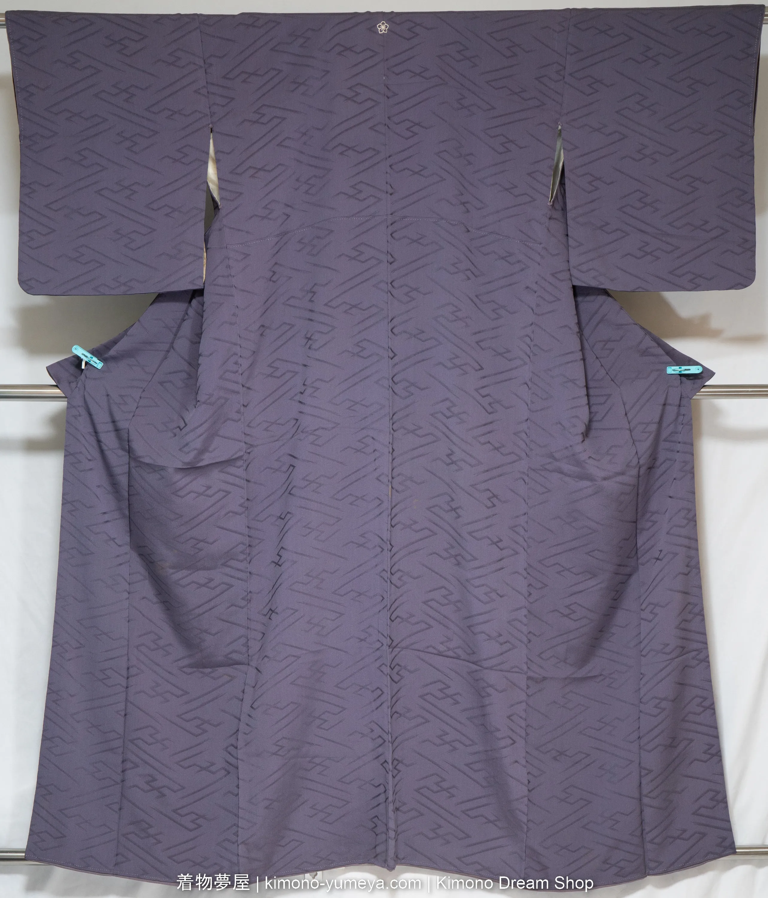 Six Silk Iromuji Kimonos - Quality C - Vintage Traditional Japanese Women's Robes Bulk Box - Waves, Chrysanthemums, Hemp Leaves, Sayagata, Hishi, Clouds, Kanoko, Peonies, Umbrellas