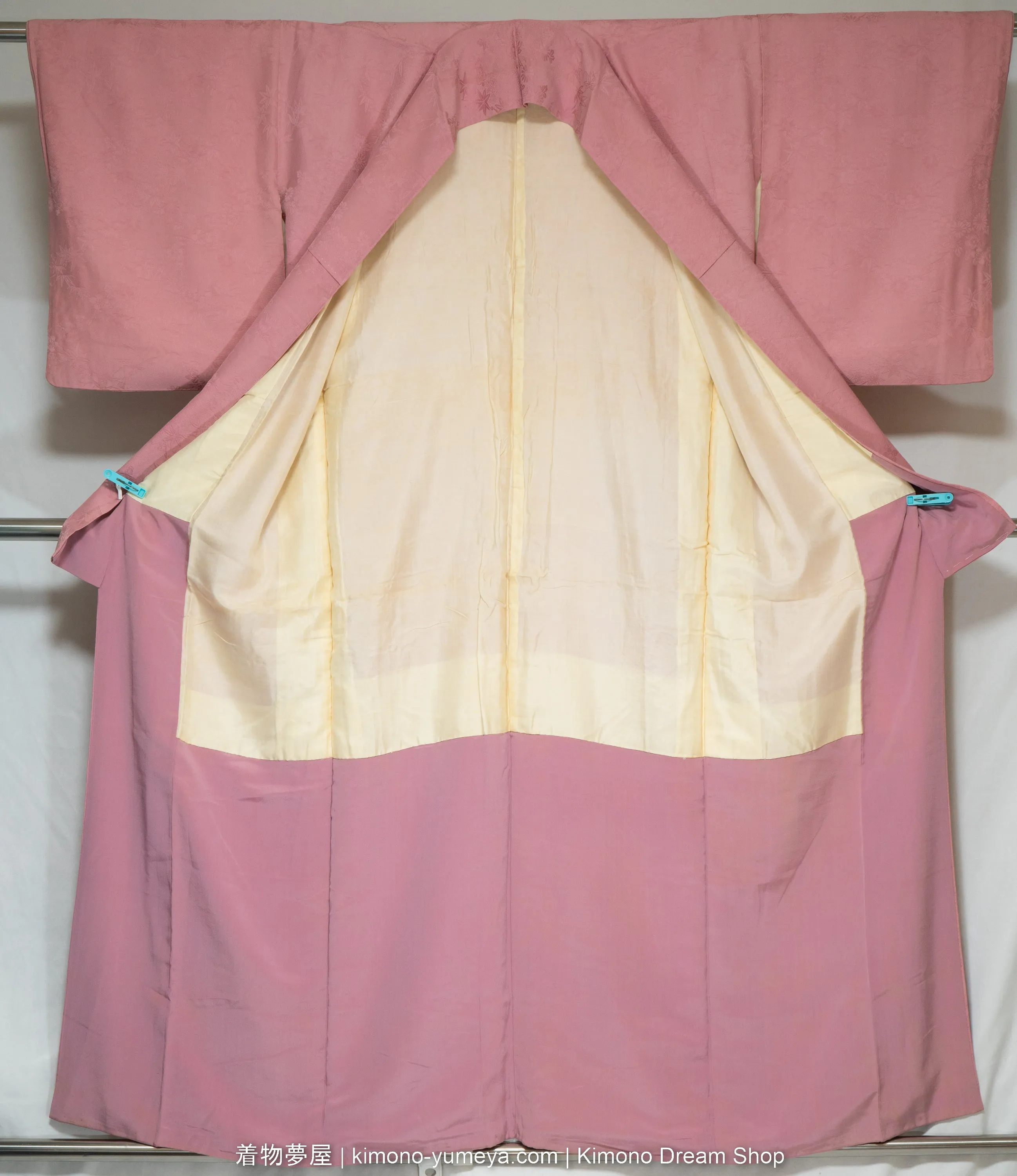 Six Silk Iromuji Kimonos - Quality C - Vintage Traditional Japanese Women's Robes Bulk Box - Waves, Chrysanthemums, Hemp Leaves, Sayagata, Hishi, Clouds, Kanoko, Peonies, Umbrellas