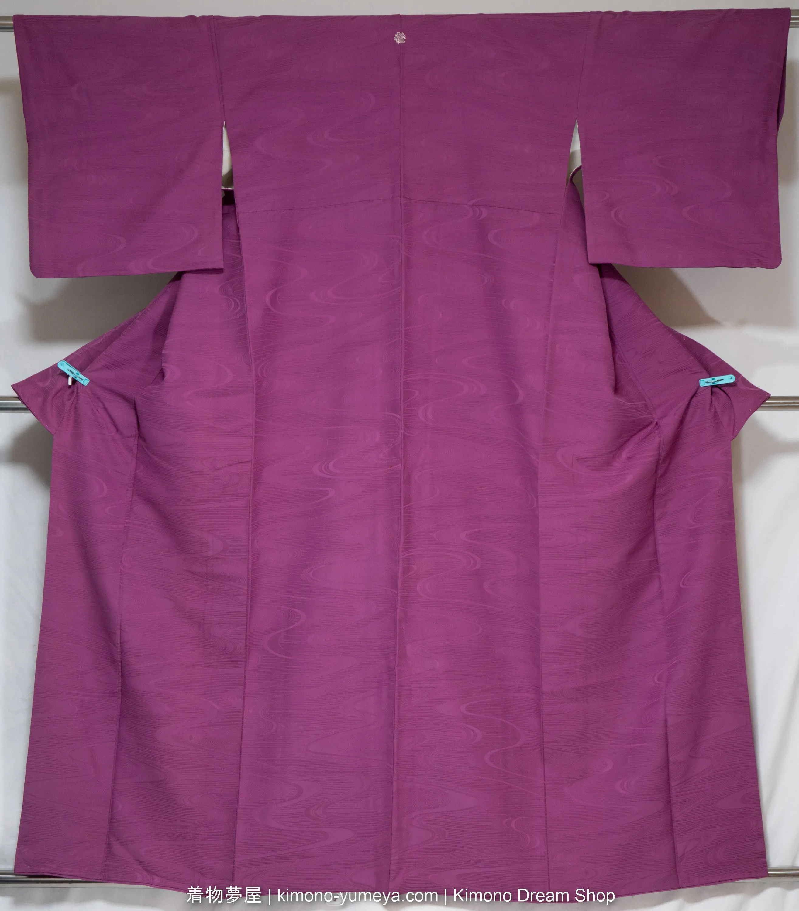 Six Silk Iromuji Kimonos - Quality C - Vintage Traditional Japanese Women's Robes Bulk Box - Waves, Chrysanthemums, Hemp Leaves, Sayagata, Hishi, Clouds, Kanoko, Peonies, Umbrellas
