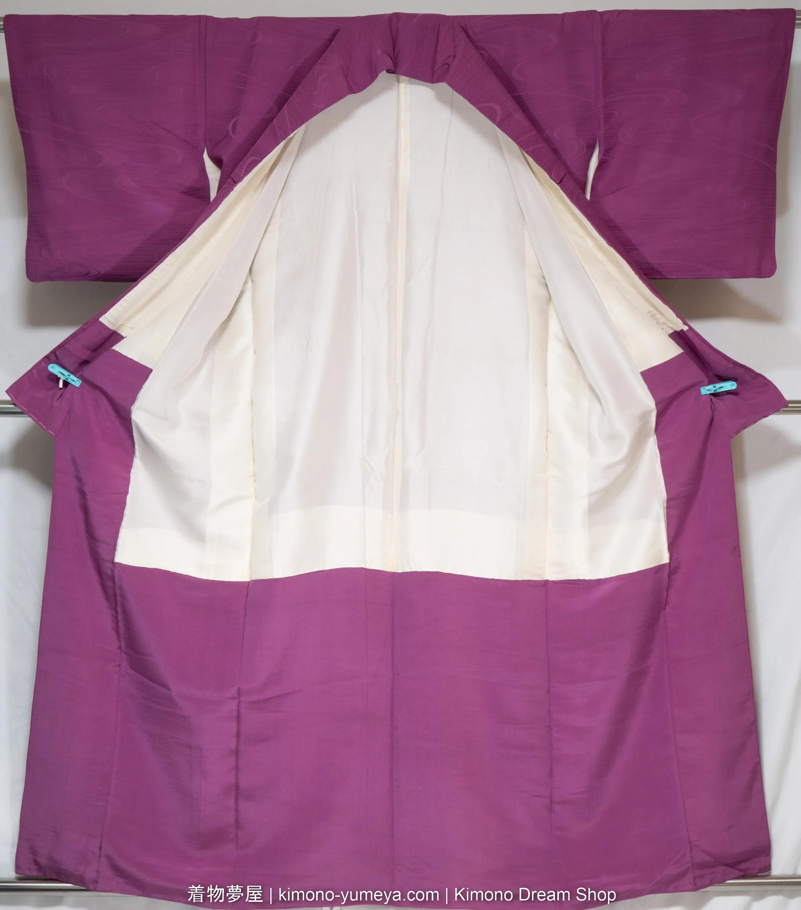 Six Silk Iromuji Kimonos - Quality C - Vintage Traditional Japanese Women's Robes Bulk Box - Waves, Chrysanthemums, Hemp Leaves, Sayagata, Hishi, Clouds, Kanoko, Peonies, Umbrellas