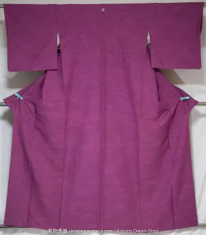 Six Silk Iromuji Kimonos - Quality C - Vintage Traditional Japanese Women's Robes Bulk Box - Waves, Chrysanthemums, Hemp Leaves, Sayagata, Hishi, Clouds, Kanoko, Peonies, Umbrellas