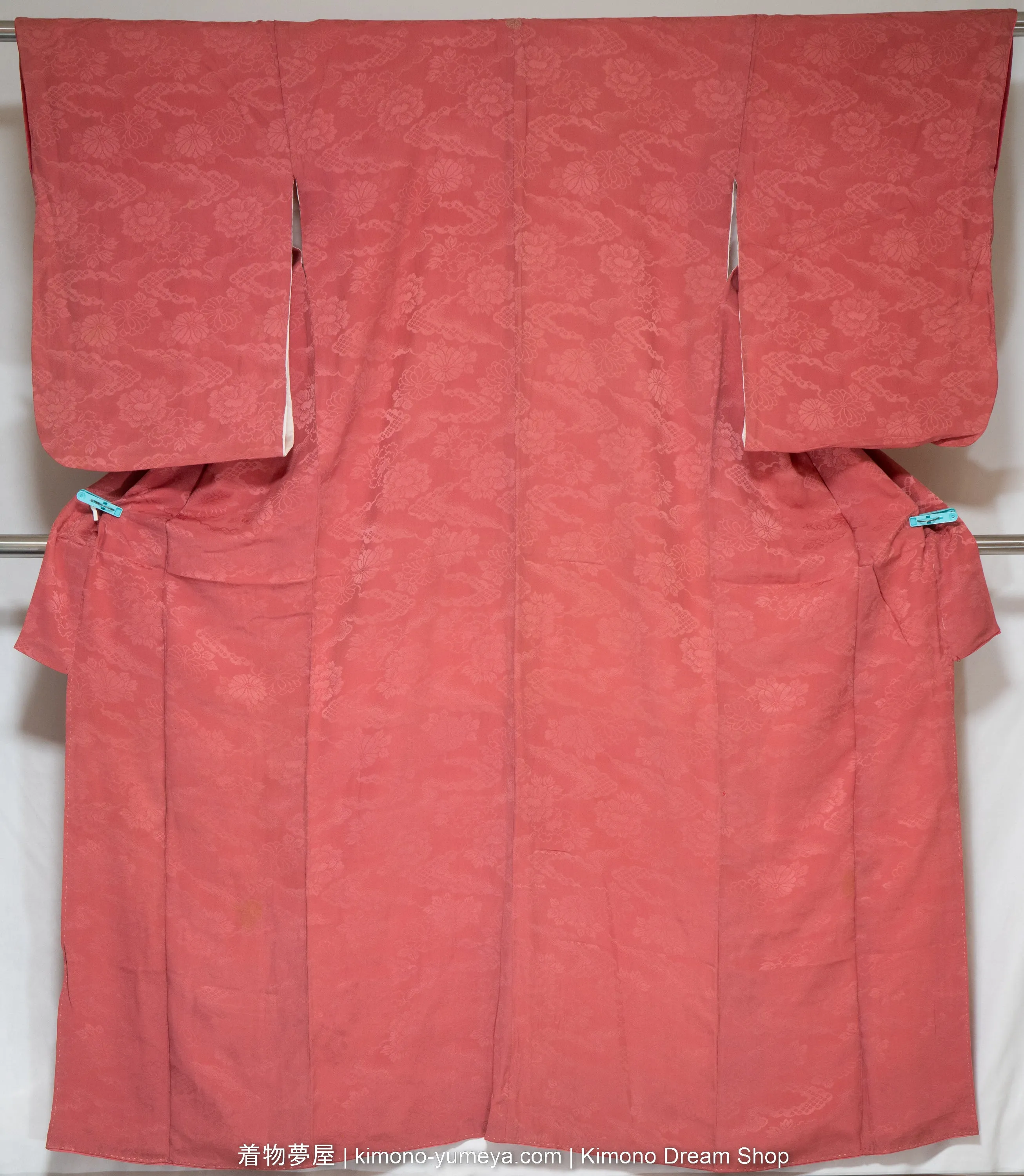 Six Silk Iromuji Kimonos - Quality C - Vintage Traditional Japanese Women's Robes Bulk Box - Waves, Chrysanthemums, Hemp Leaves, Sayagata, Hishi, Clouds, Kanoko, Peonies, Umbrellas