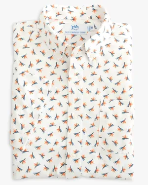 Southern Tide Men's Intercoastal Paradise Park SS Sportshirt / Classic White