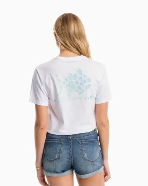 Southern Tide SS Skip Jack Sea Shell Tee / Classic White