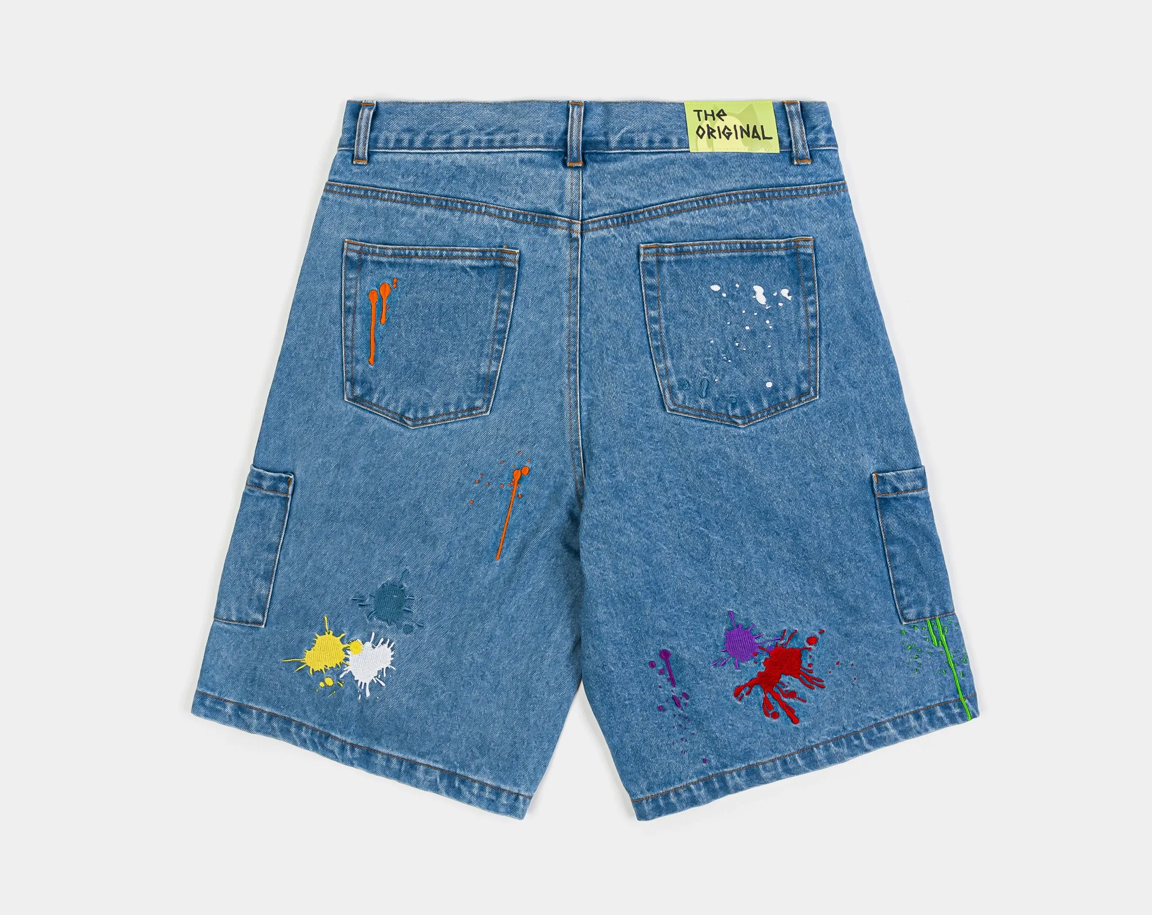 SP x Felix The Cat Graffiti Denim Mens Shorts (Blue)