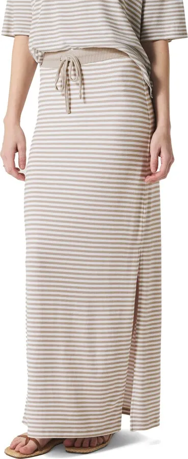 Splendid Brooke Stripe Skirt Fawn