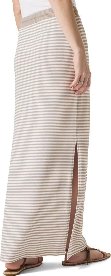 Splendid Brooke Stripe Skirt Fawn