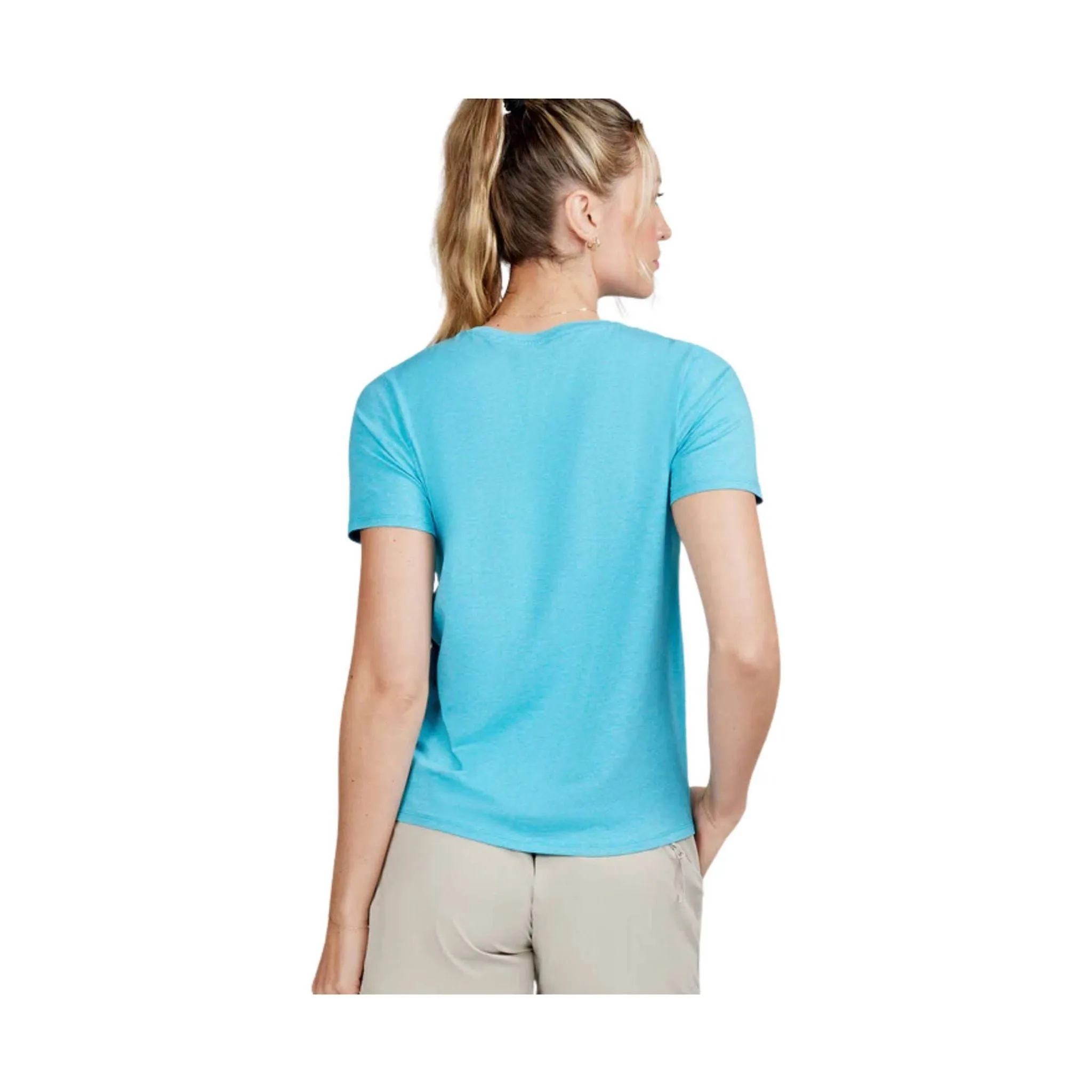 Tasc Women's All Day Short Sleeve T Shirt - Capri Heather - ONLINE STORE CREDIT/EXCHANGE ONLY