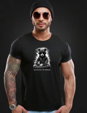 Teddy Black Shhhh! I'm Mixing Black Collection Art Exclusive T-Shirts | GM Trademark